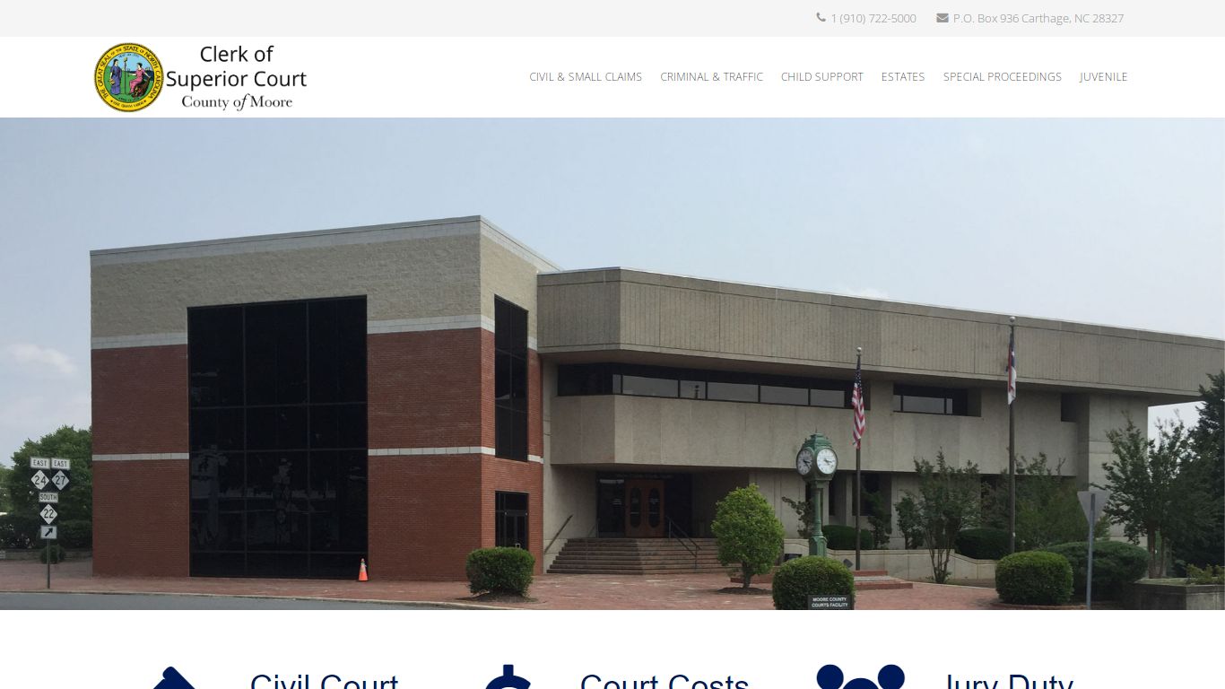 Clerk of Superior Court | County of Moore - Moore County, NC